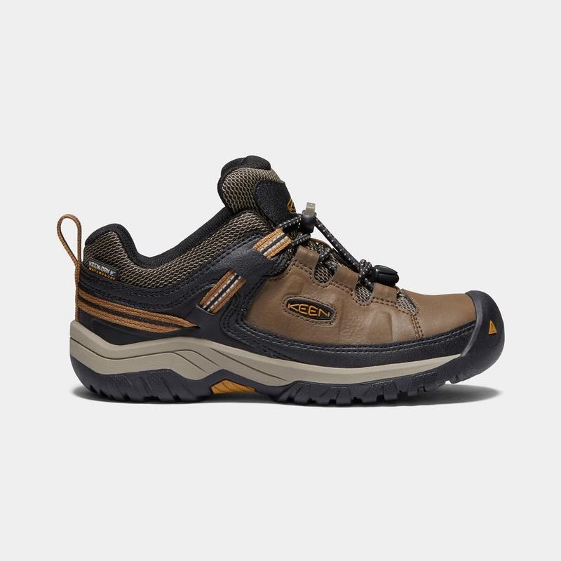 Keen 靴 | キーン ターギー 防水 登山 靴 キッズ ブラウン / 黒 | 125903-BMA